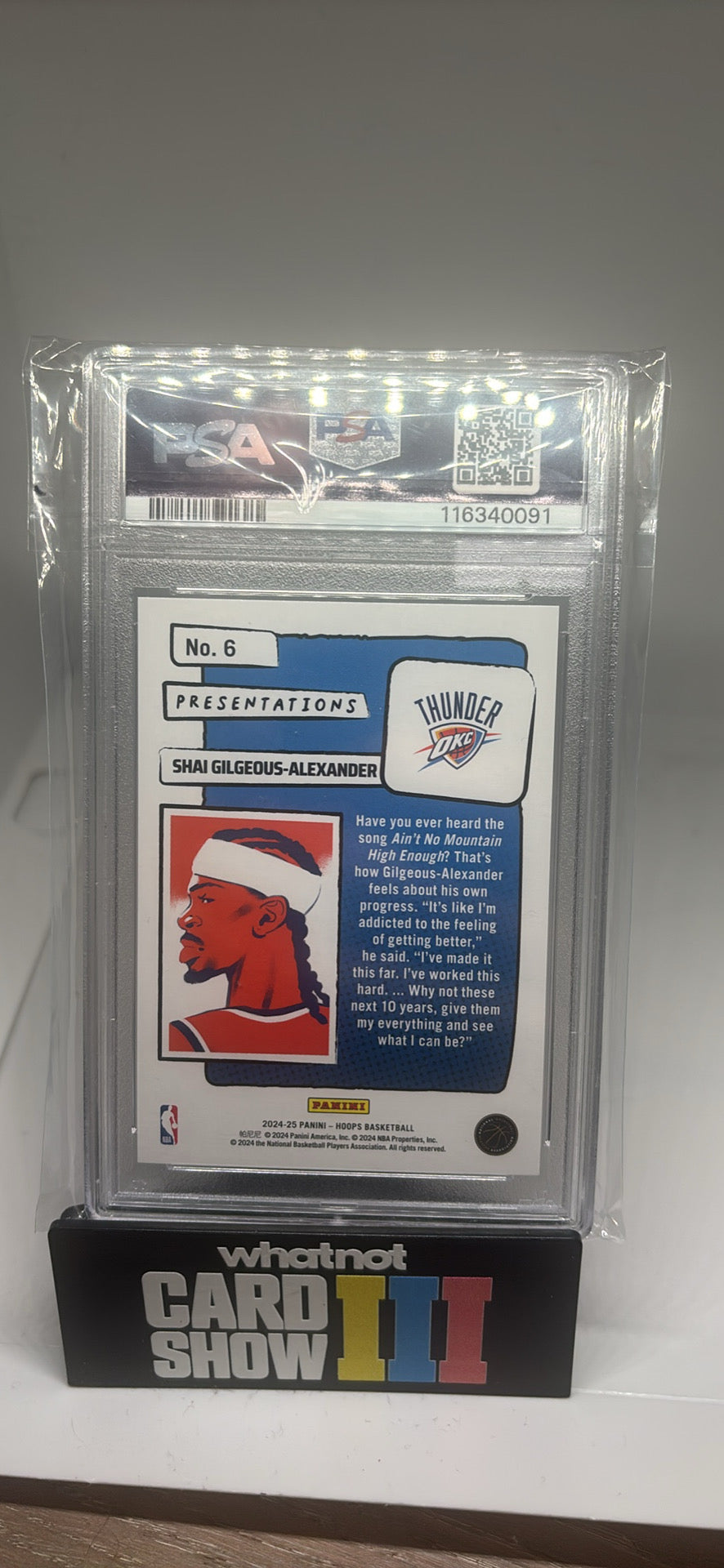 Shai Gilgeous-Alexander presentations psa 9