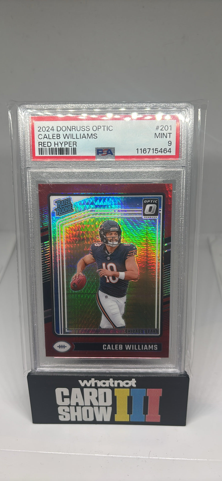 Caleb Williams red hype psa 9