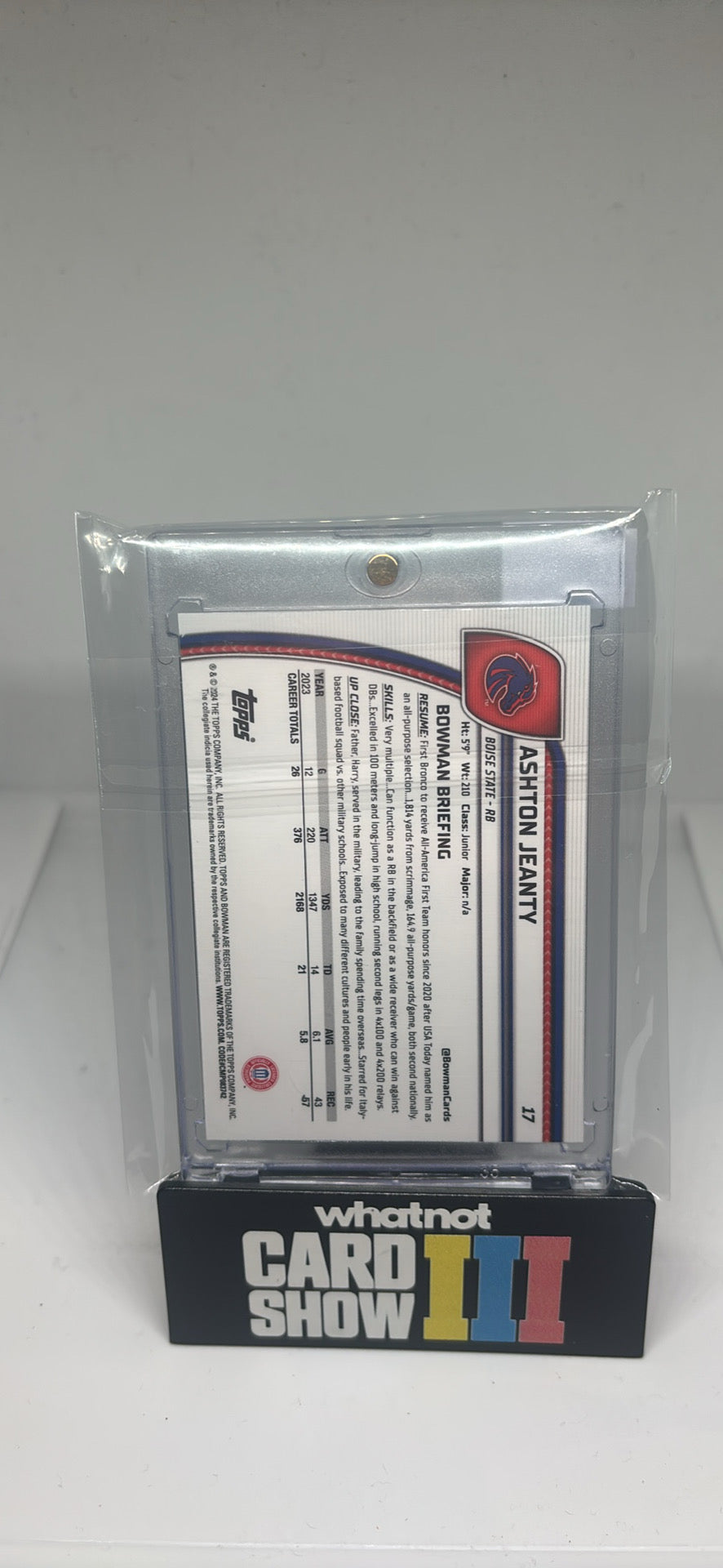 Ashton jeanty blue sapphire 1st bowman