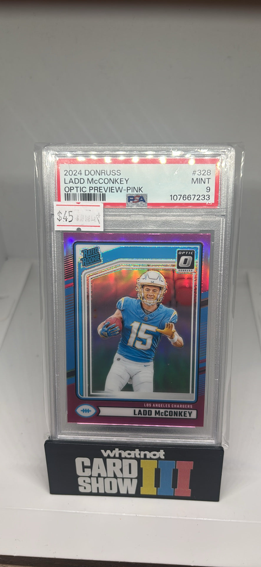 ladd mcconkey pink optic rated rookie psa 9