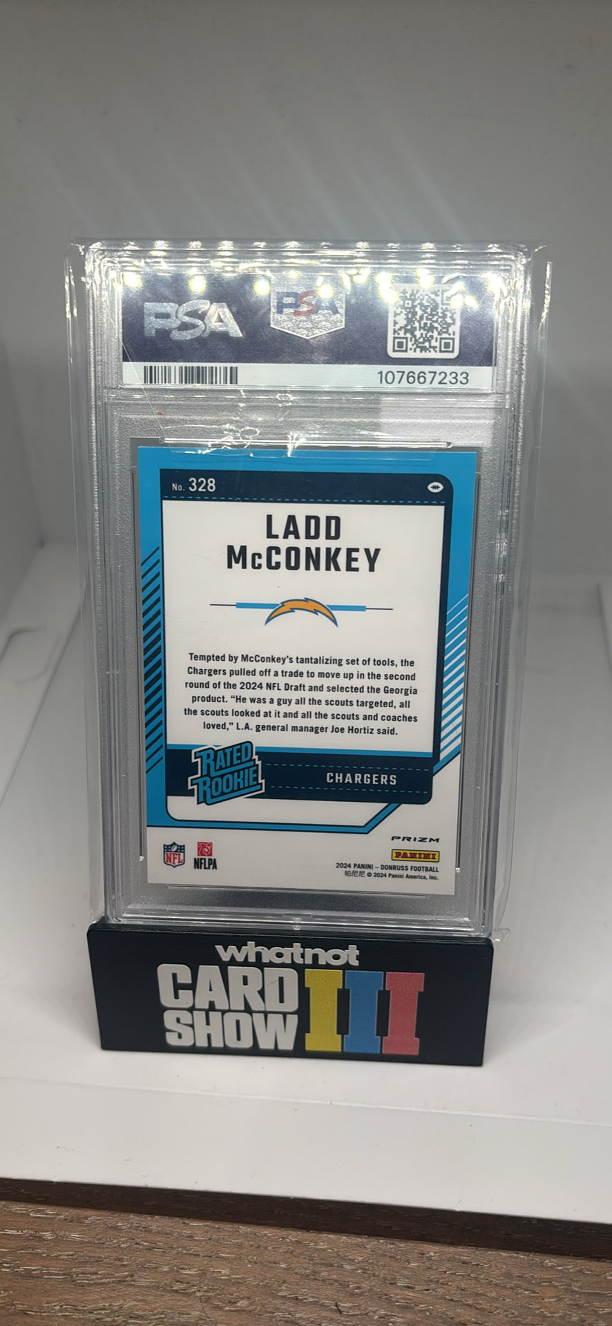 ladd mcconkey pink optic rated rookie psa 9