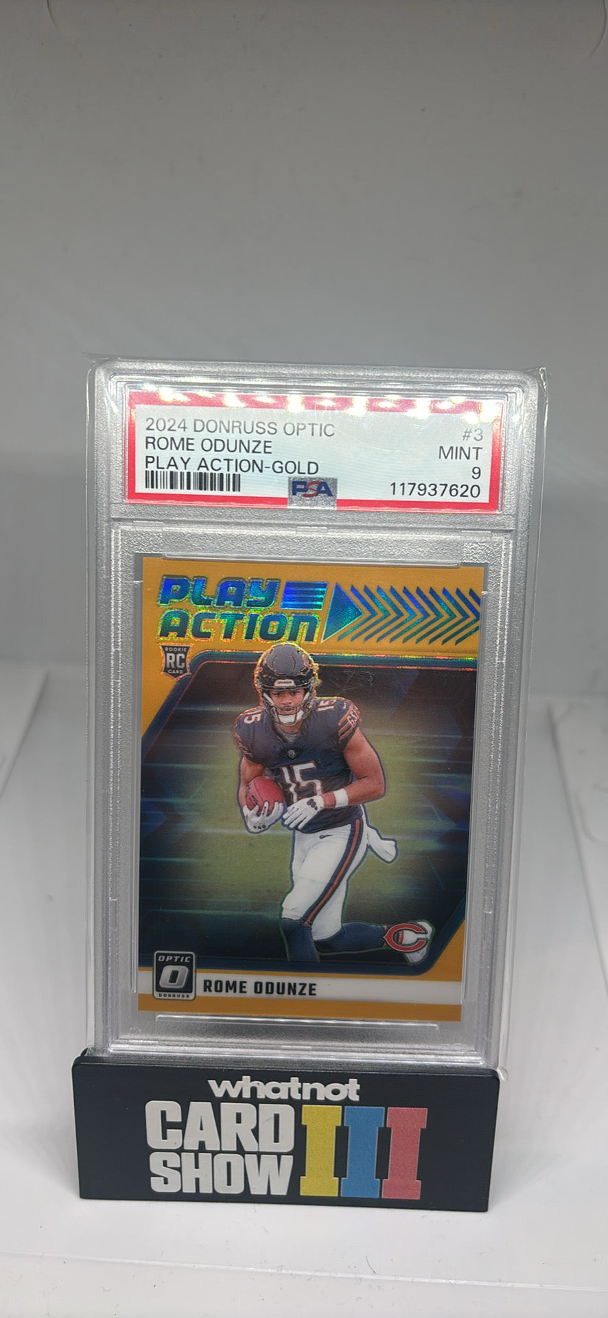 Rome odunze gold /10 rookie psa 9