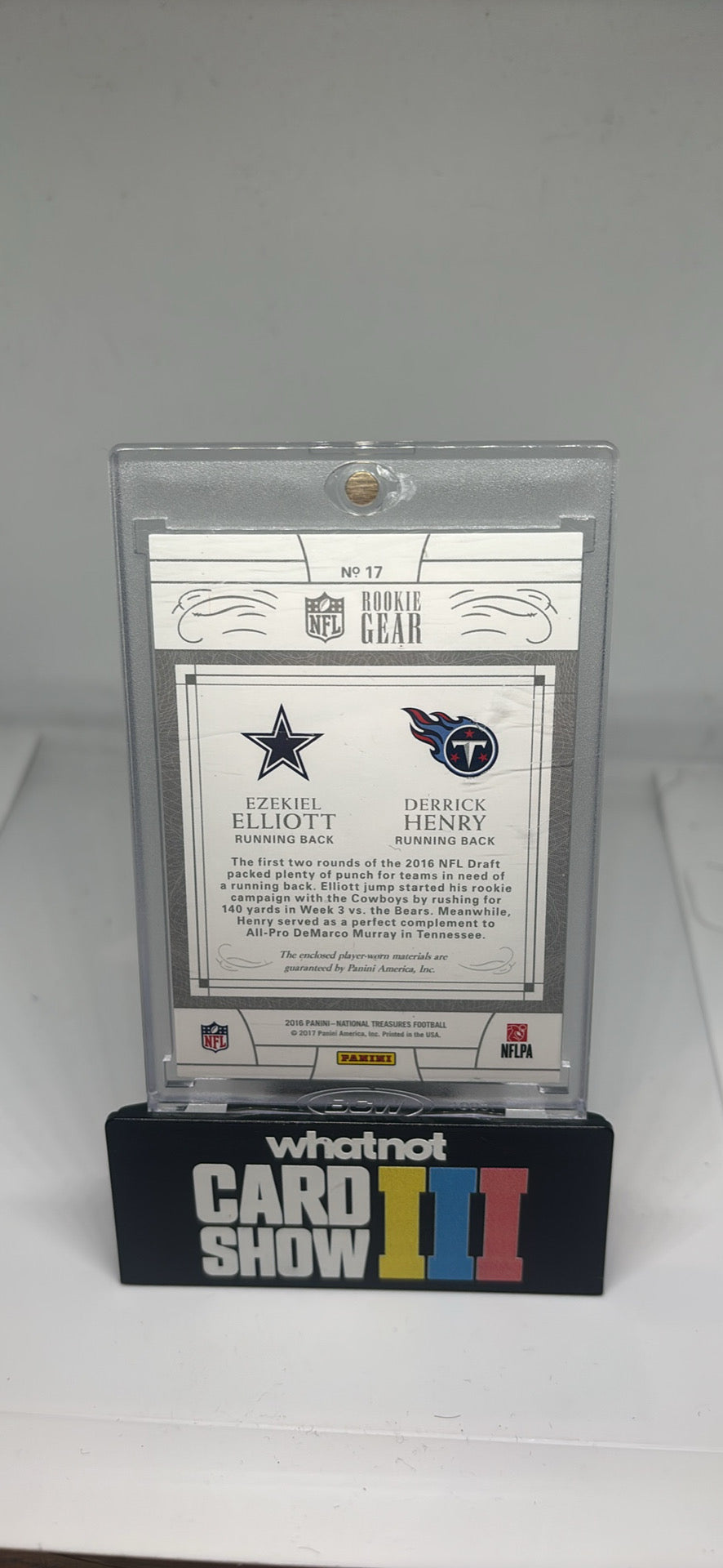 Derrick Henry Ezekiel Elliot dual rookie patch /99