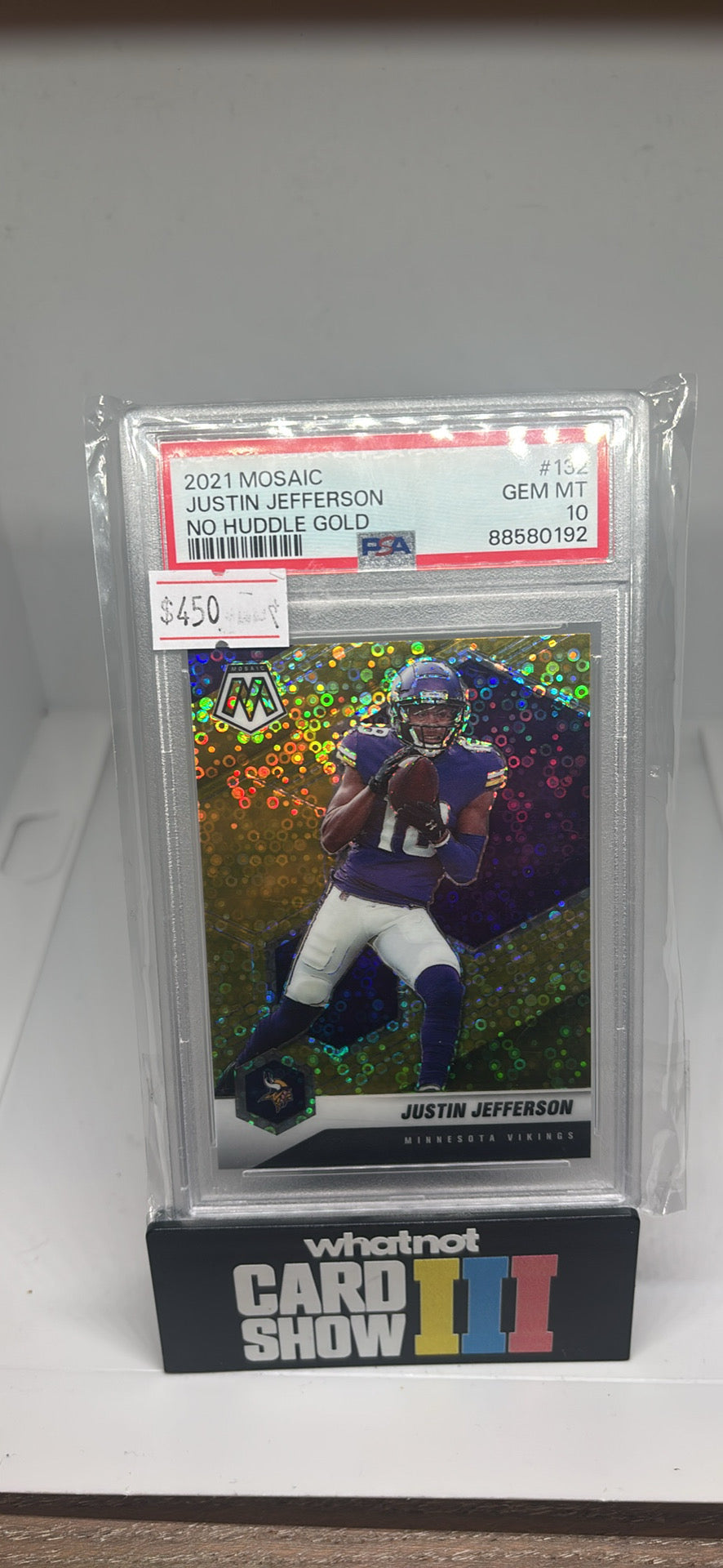 Justin Jefferson gold mosaic /10 psa 10