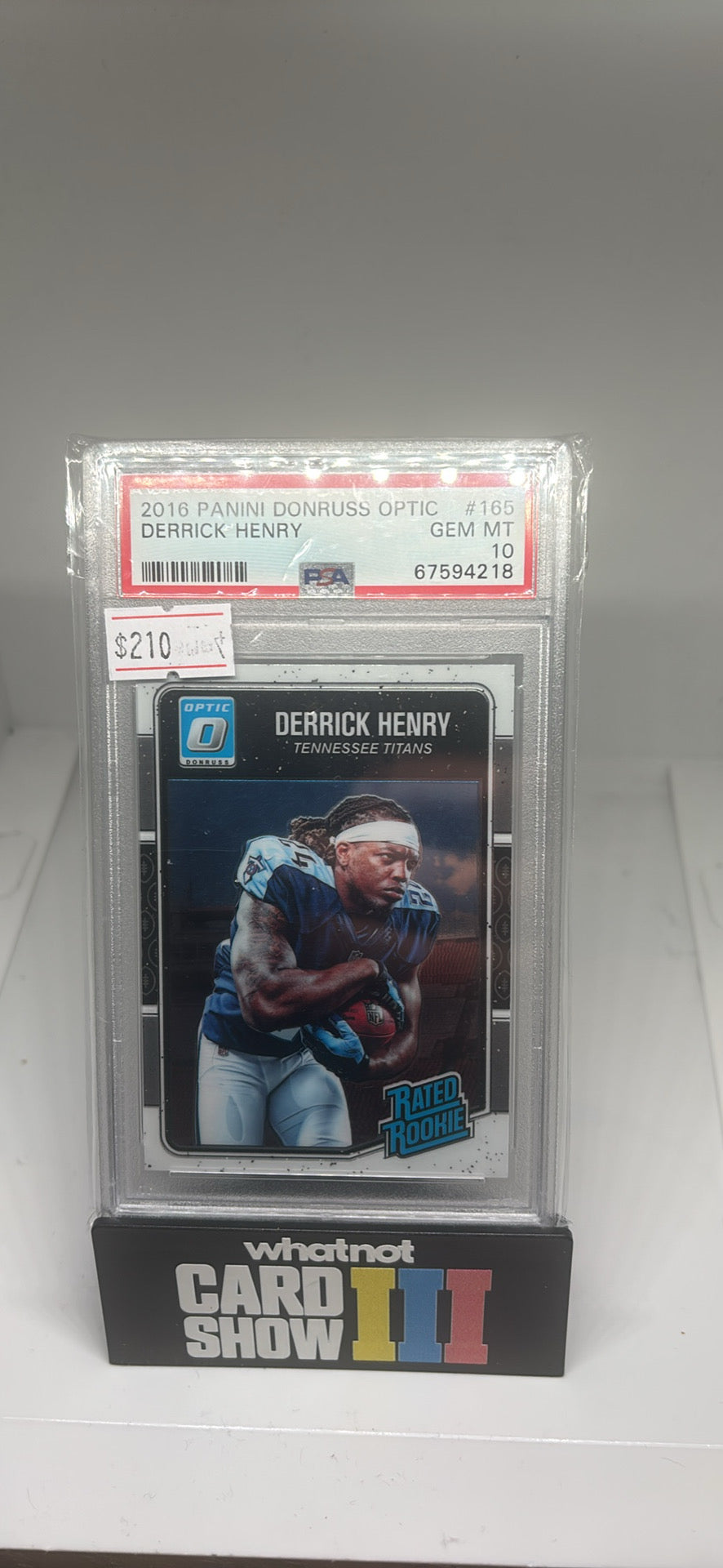 Derrick Henry optic rated rookie psa 10