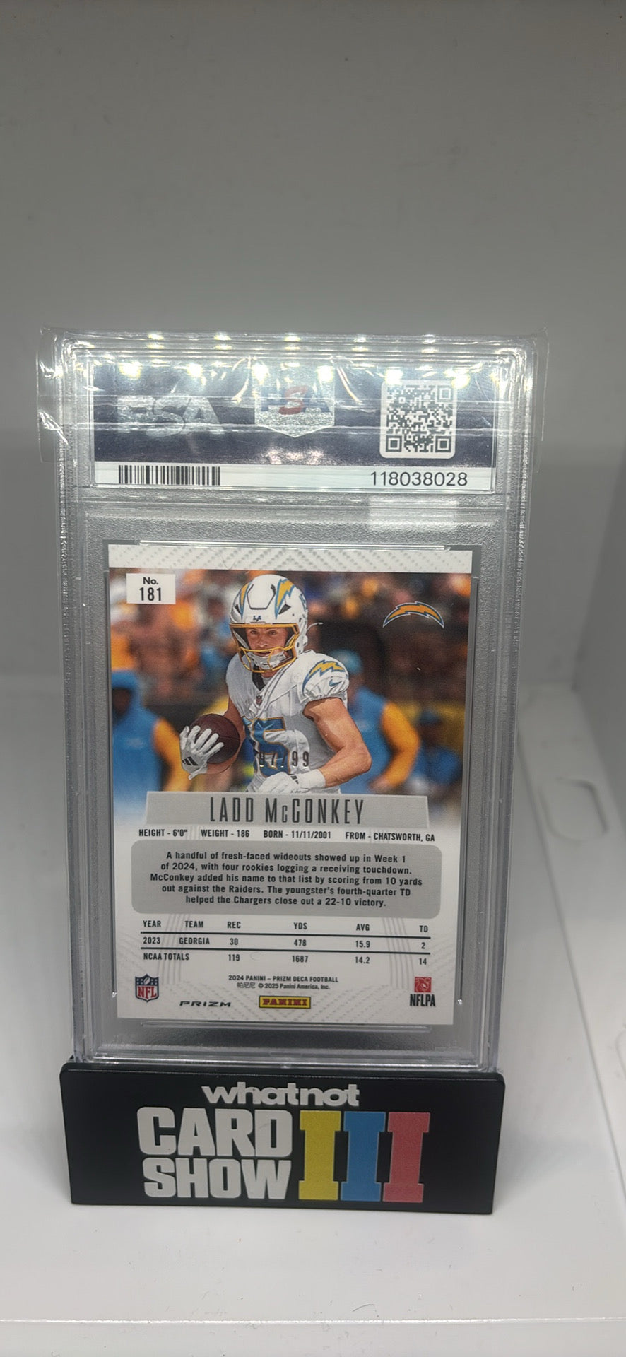 Ladd mcConkey purple prizm /99
