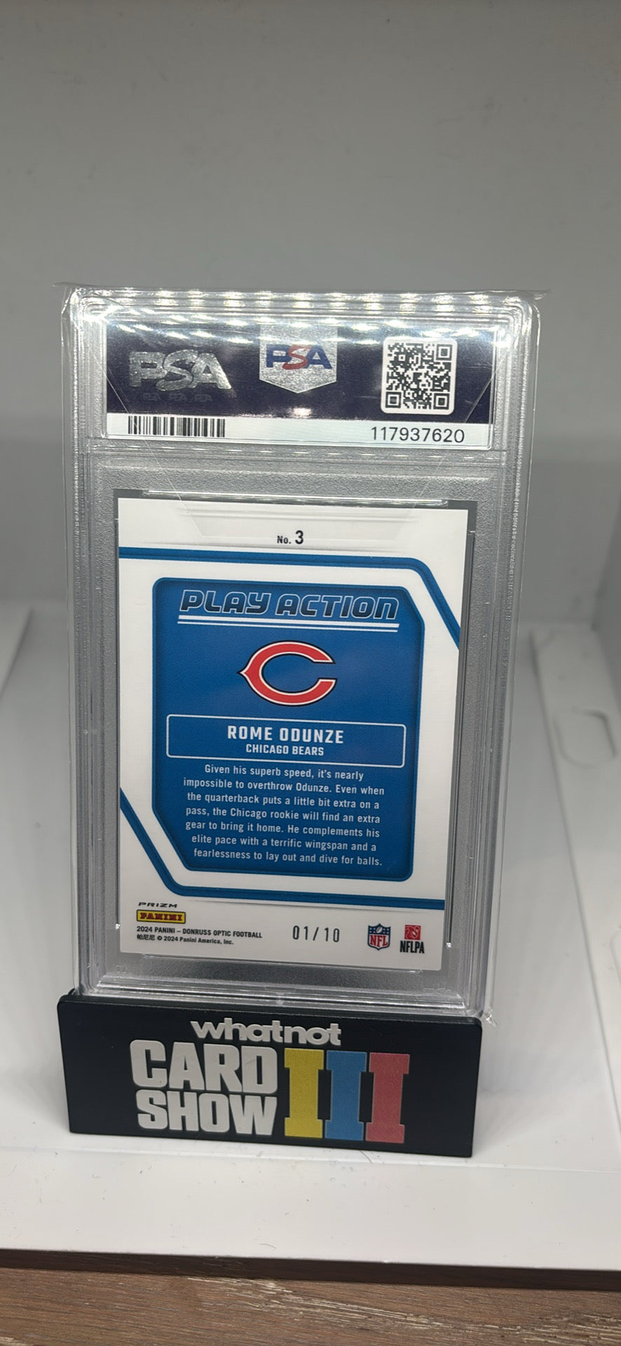 Rome odunze gold /10 rookie psa 9