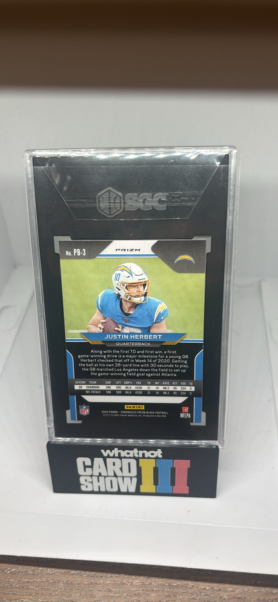 Justin herbert black silver prizm sgc 9.5