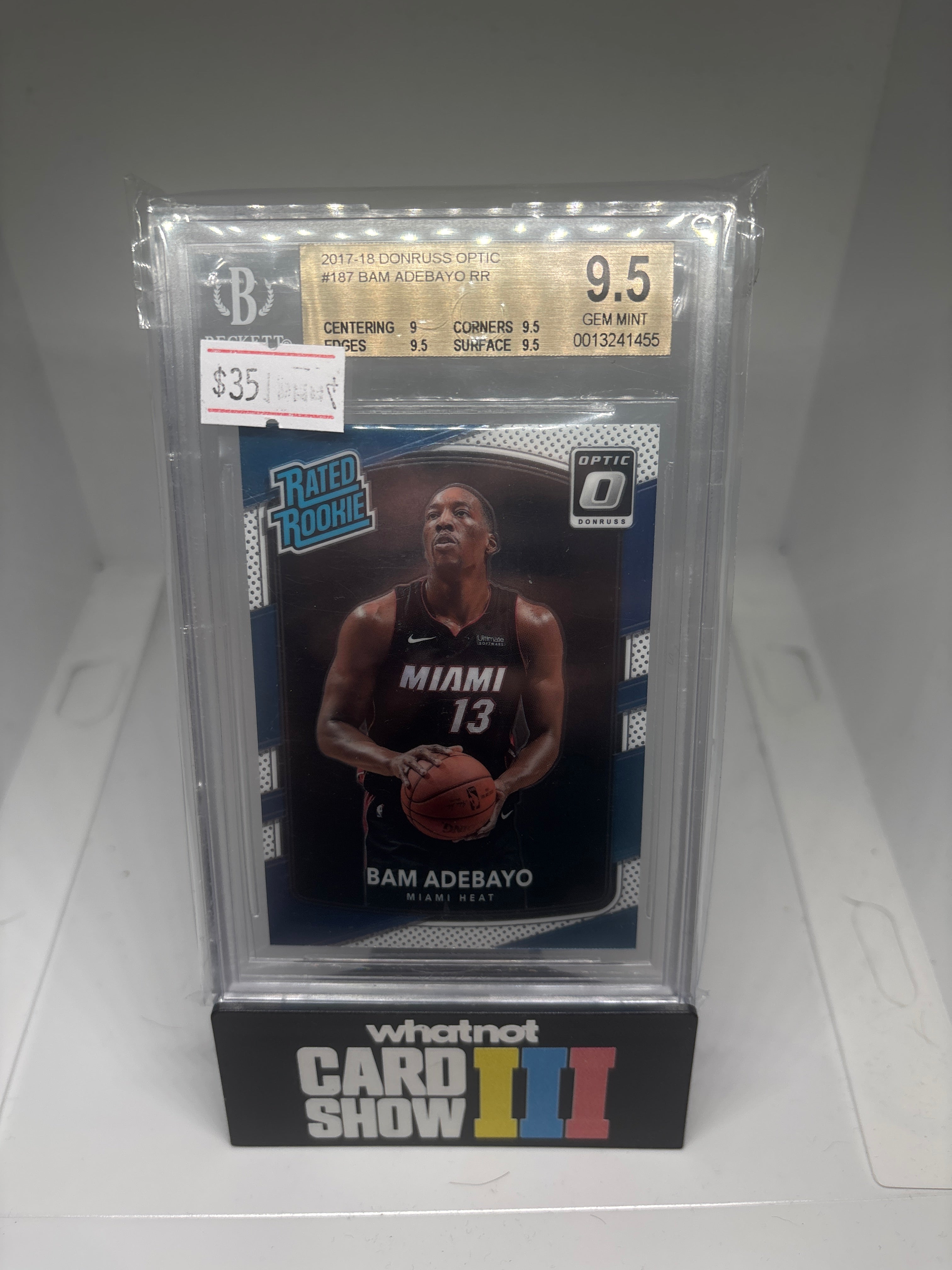 Bam adebayo rated rookie bgs 9.5