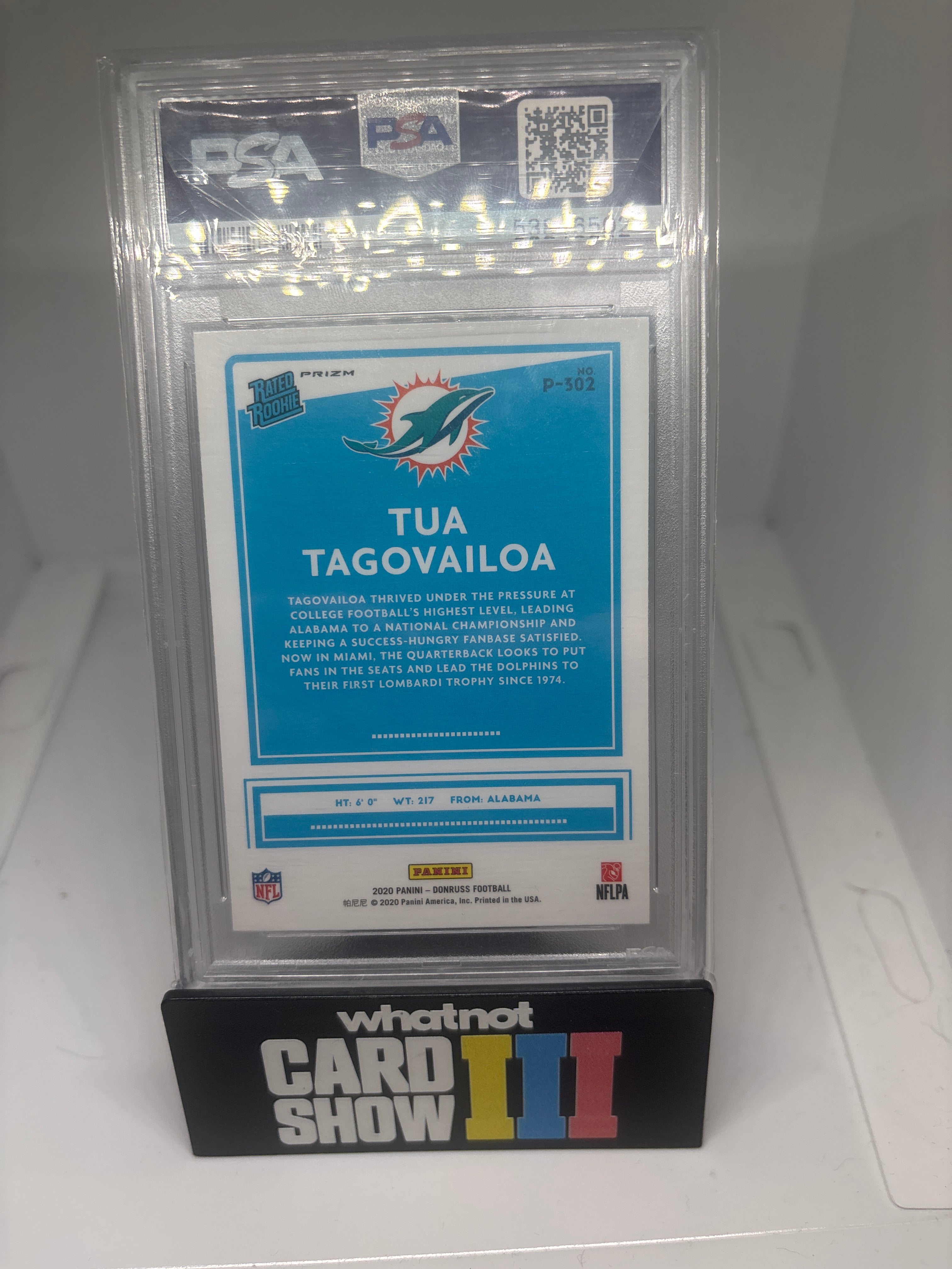 Tua tagovailoa optic pink psa 9